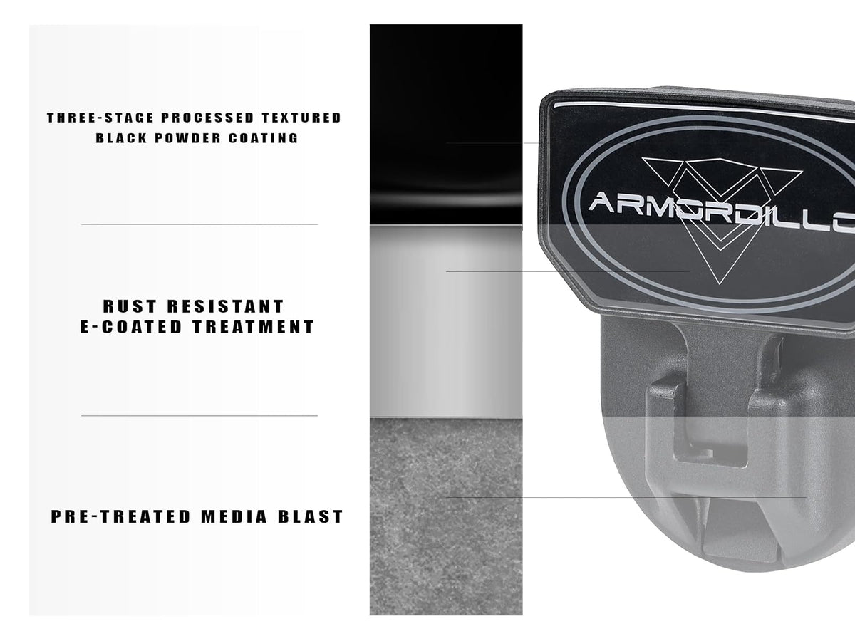 ARMORDILLO Escalón Plegable FD Clase 3 Receptor 2" Negro