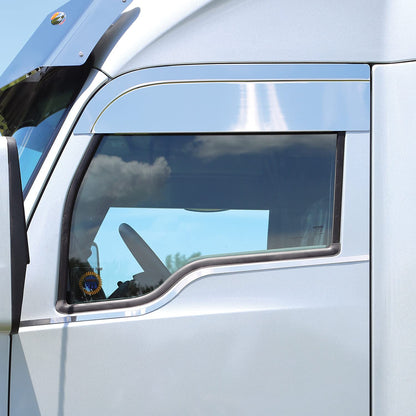 RoadWorks - Chuletas de Acero Inoxidable de 6 Pulgadas para Kenworth T680/T880, Acabado Pulido | 48057