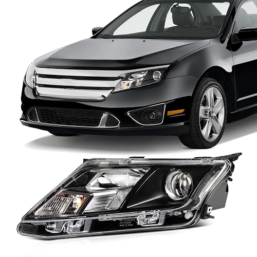 SCITOO Faro Delantero Izquierdo con Carcasa Cromada para Ford Fusion 2010-2012 FO2502273