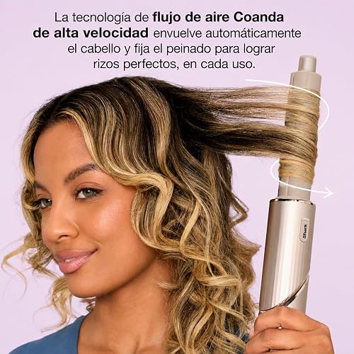 Shark FlexStyle Sistema 4 en 1 con 5 Accesorios sin Daño por Calor HD430LAA | Seca, Riza, Alisa y Da Volumen | sin Daño por Calor | 5 Accesorios Intercambiables | Liso y Ondulado