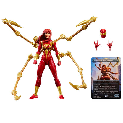Marvel Legends Figura de Acción Spiderman 15 cm con Carta Coleccionable Magic: The Gathering - Clásico