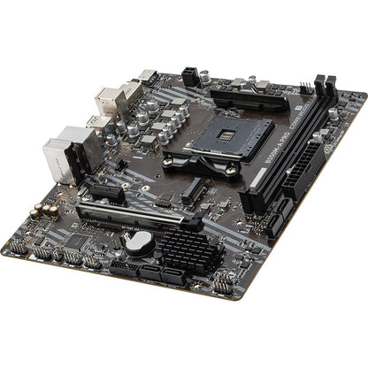 MSI - Tarjeta Madre - B550M-A PRO - MATX - Socket AM4 - CPU (MAX SOPORTADO) RYZEN 9 - 2.5G LAN/Puertos de Audio -HDMI - 2 DIMM - Memoria Máxima DDR4 (64GB) - Para AMD
