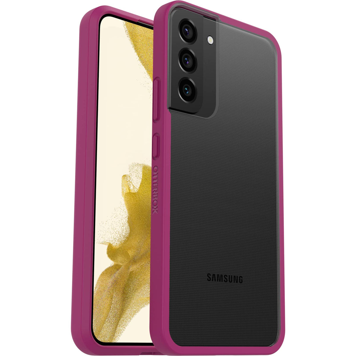 OtterBox - Funda para Galaxy S22+ Prefix Series, Color Rosa para Fiesta, Ultrafina, amigable con el Bolsillo, Bordes elevados Que protegen la cámara y la visualización, Compatible con Carga