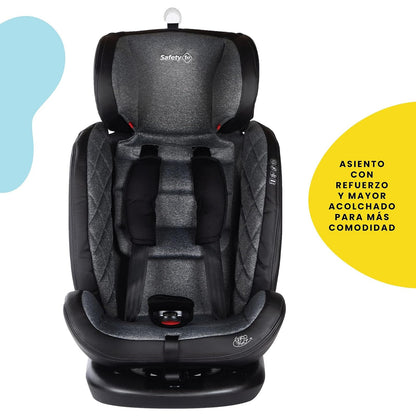 Safety 1st Autoasiento Giro. Con Sistema de Rotaci?n 360 Grados, Desde Reci?n Nacido hasta 36 Kilos, Harn?s de 5 Puntos y Almohadas Laterales, 4 Posiciones de Reclinaci?n, Fundas Removibles