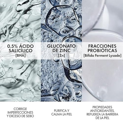 Vichy Gel Limpieza Rostro Anti-imperfecciones Normaderm Phytosolution - Reduce brillo e imperfecciones, para piel rasa o propensa al acné