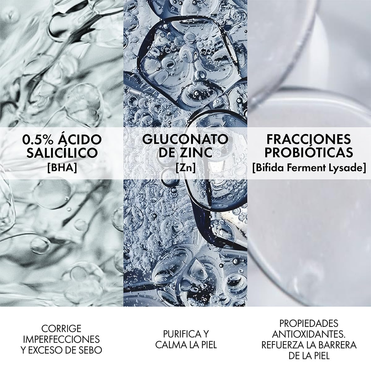 Vichy Gel Limpieza Rostro Anti-imperfecciones Normaderm Phytosolution - Reduce brillo e imperfecciones, para piel rasa o propensa al acné
