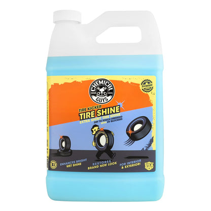 Chemical Guys Brillo para Llantas Extra Brillante 16 oz + Paño de Microfibra - 1 Gal - 128 oz - Pulverizador neumáticos