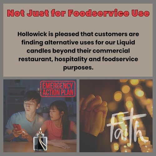 Hollowick Velas líquidas desechables, 36 horas, para uso en portavelas votivas de vidrio, luces de mesa de boda, cierres resistentes a los niños, 24 piezas, aceite combustible transparente HD36