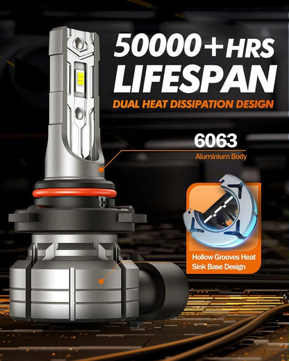 SEALIGHT Bombillas LED Antiniebla 9006/HB4, 12000 lm, 24 W, 6500 K Blanco Frío, IP68, Paq. de 2