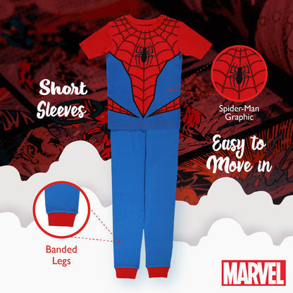 Marvel 2-Piece Snug-fit Cotton Pajama Set, Soft & Cute for Kids Juego de Pijama Mujer