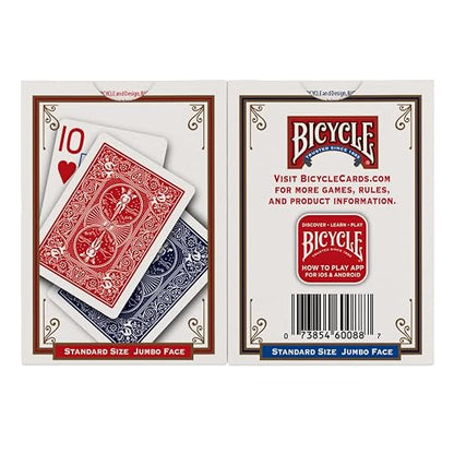 Bicycle Cartas, índice Jumbo, Paquete de 2
