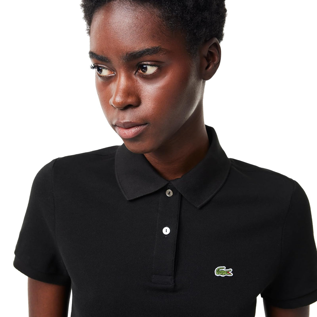 Lacoste Polo de Petit Piqué Suave con Corte Regular para Mujer