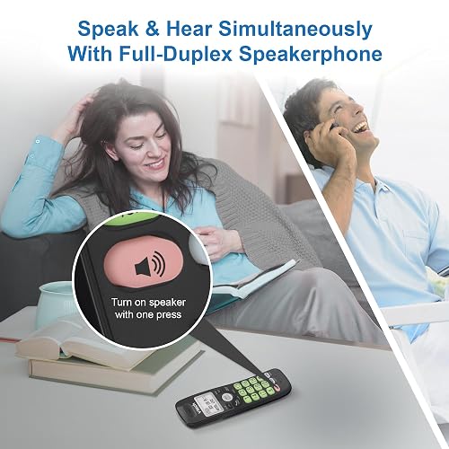 VTech VG131-11 DECT 6.0 - Teléfono inalámbrico - Conexión Bluetooth, visualización Azul-Blanca, Botones Grandes, dúplex Completo, identificación de Llamadas, Montaje en Pared fácil, Alcance de 1000