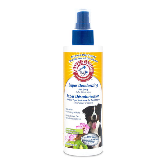 Arm & Hammer Super Deodorizing Spray for Dogs | Best Odor Eliminating Spray For All Dogs and Puppies, 8 ounces, Kiwi Blossom Scent
