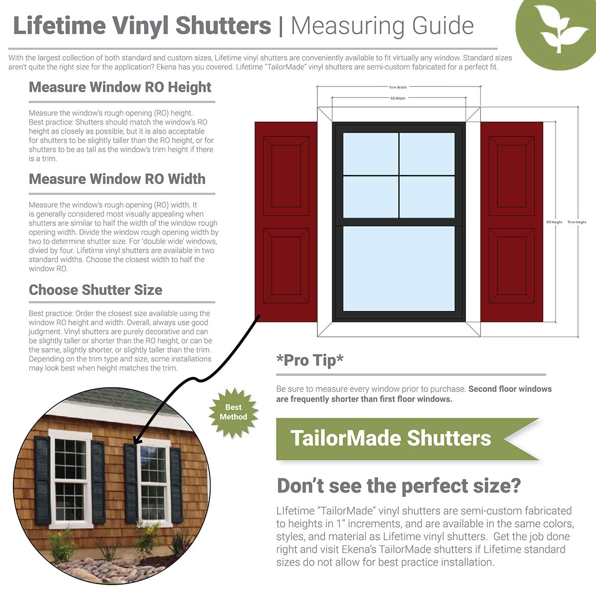 Ekena Millwork LVSL0012BD 3" Lifetime Vinyl Shutter-Lok's, Bordeaux