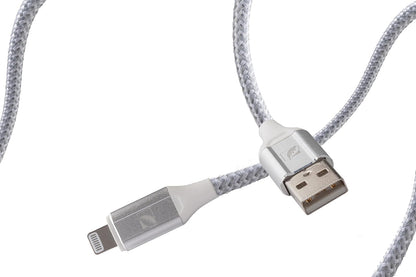 Green Leaf 18-0107 Cable USB a Lightning, 3A, 20V, Chip Original, Blanco, 1m