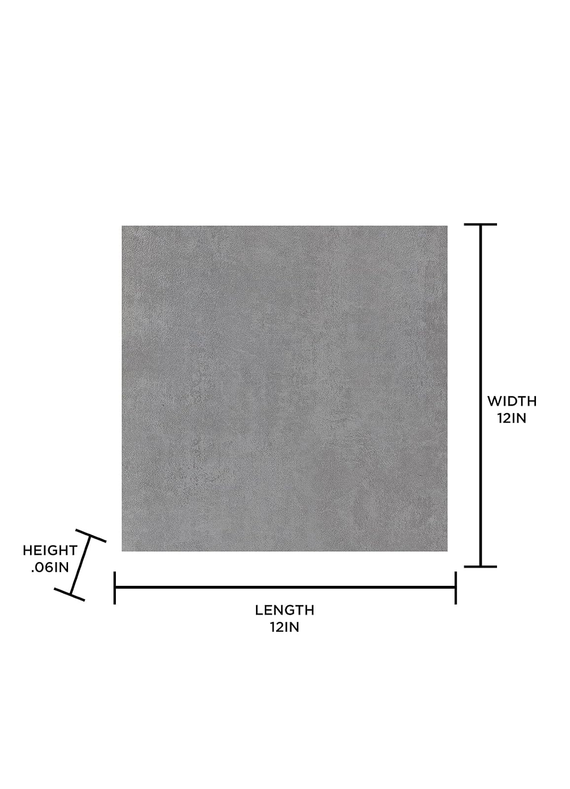 FloorPops - Azulejos de piso de Tundra gris para despegar y pegar, FP3326