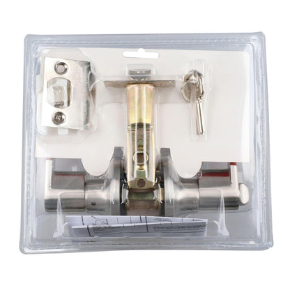 Lock 22MA Lock Manija tubular rect func recámara acabado níquel satina, color, pack of/paquete de 1