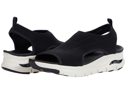 Skechers Arch Fit City Catch Sandalias - 23.0 cm - Negro