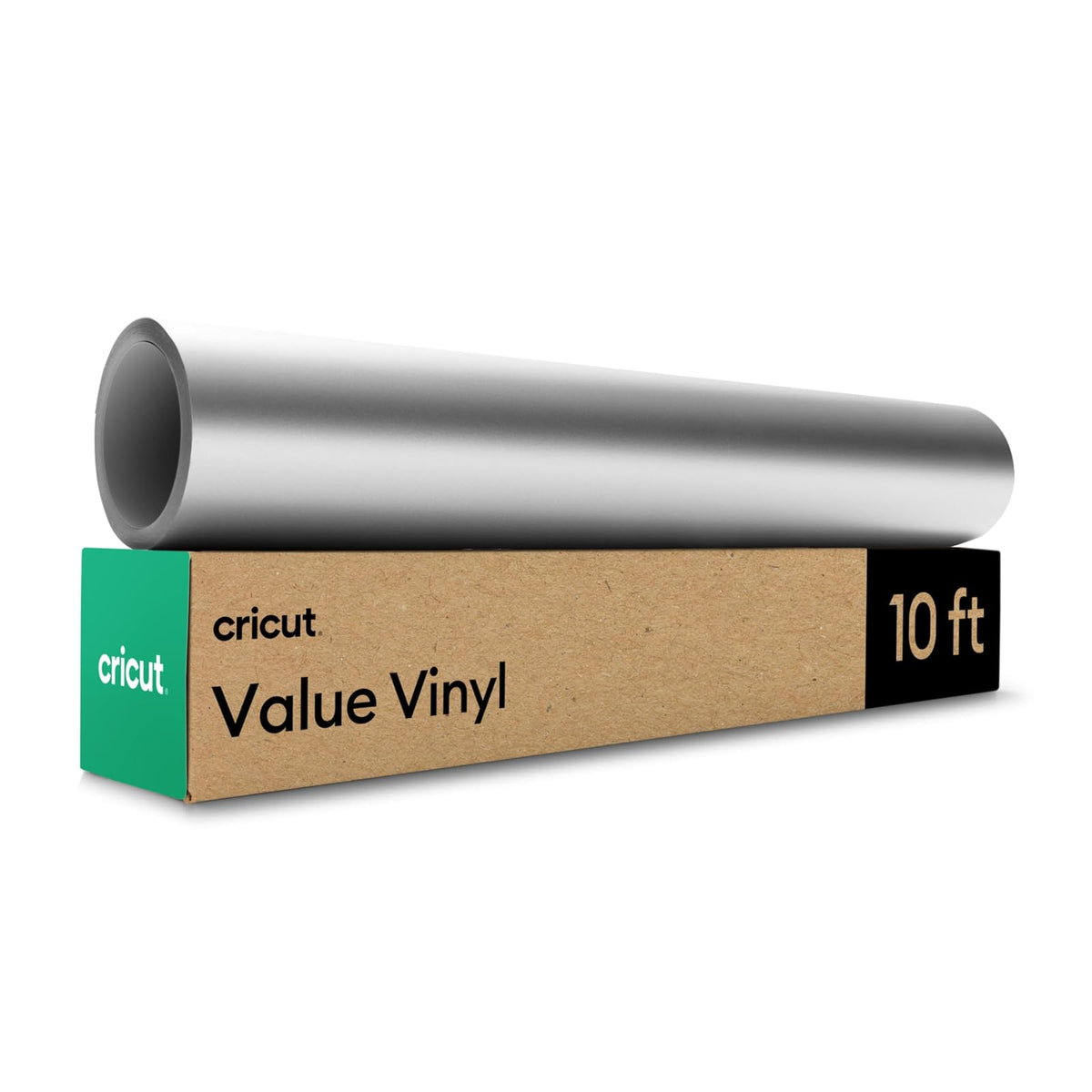 Cricut Vinilo Value 30.5 cm x 3 m, Colores Surtidos - Plata (Matte)