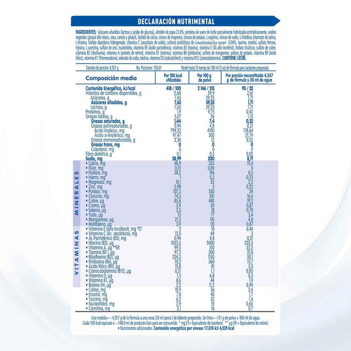 NAN Expert Pro A.R., de 0 a 12 meses, con hierro, proteína parcialmente hidrolizada, almidón de papa y probióticos, Fórmula para Lactantes a Partir del Nacimiento, Lata 400 g