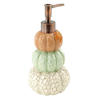 Avanti Linens - Dispensador de jabón/Bomba de loción, Accesorios de baño inspirados en el otoño (colección de Parches Agradecidos) - Dispensador de loción - Multicolor