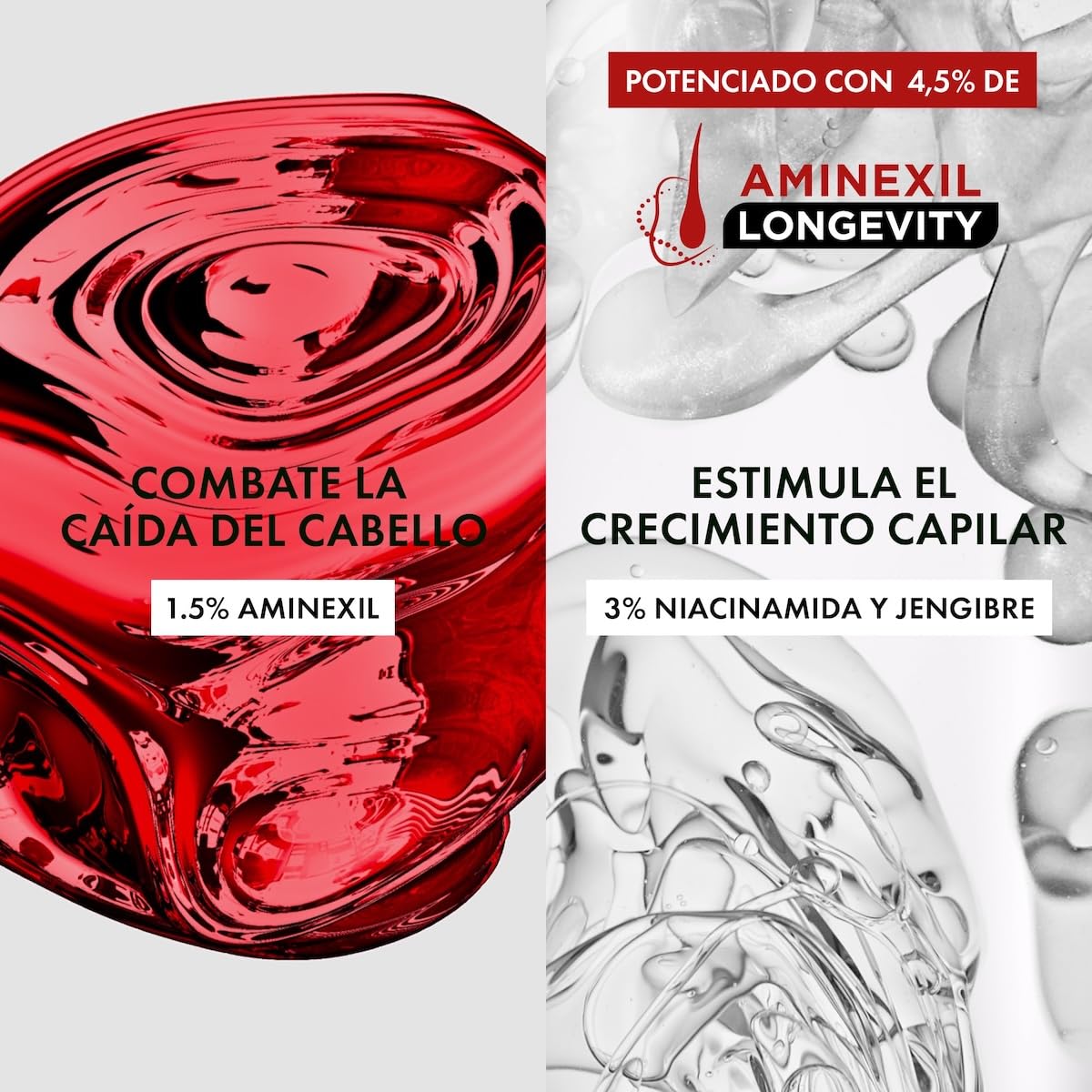 Vichy Dercos Energy+ Shampoo Dermatológico Anti-Caída y Estimulante 200ml | Trata la Caída y Estimula Crecimiento del Cabello, con Aminexil y Niacinamida, Aporta Fuerza y Volumen