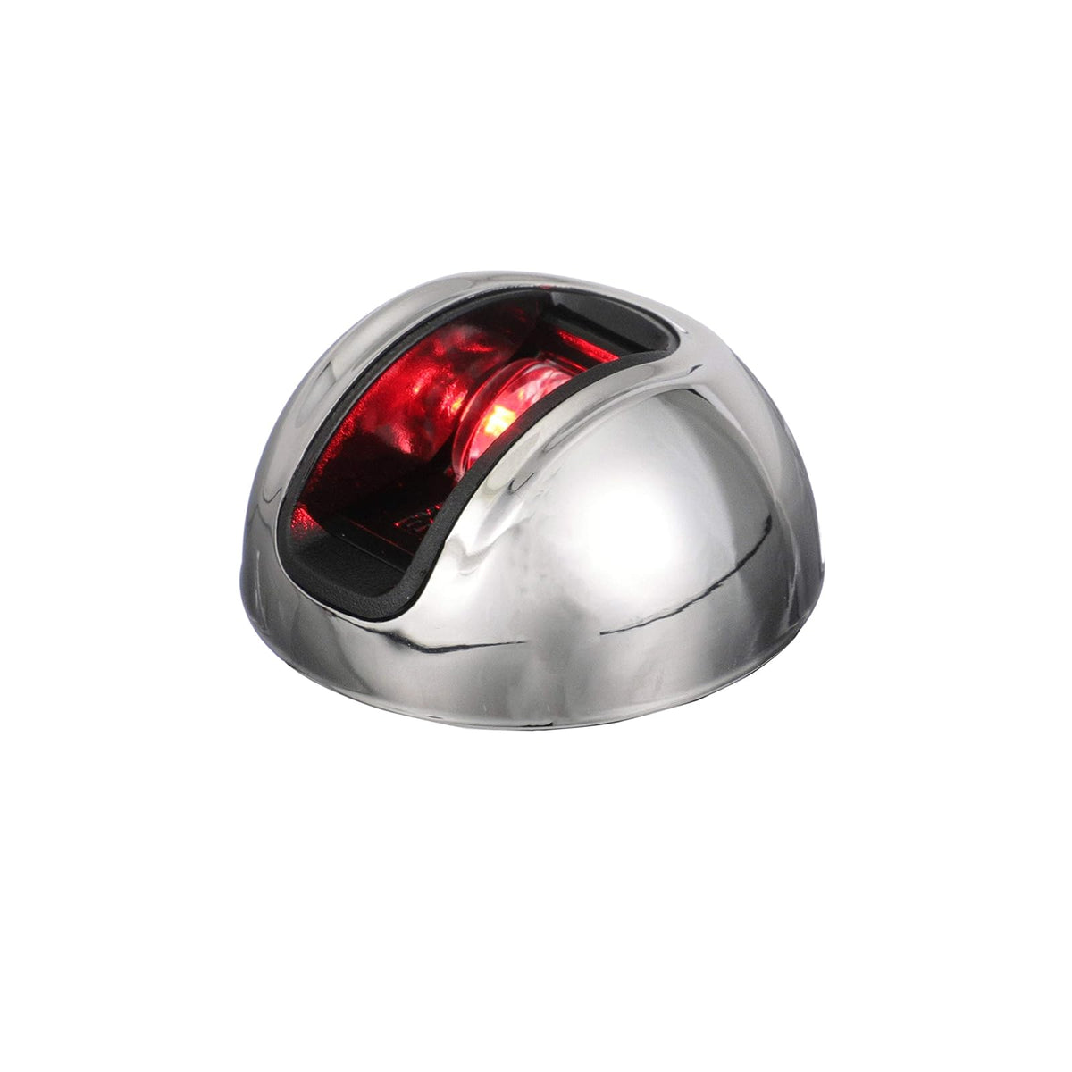 attwood NV3012SSR-7 - Lámpara LED de Pared Vertical para navegación, de Acero Inoxidable, con Puerto Rojo, para navegar por el Barco