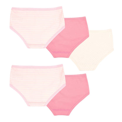 Baby Creysi Paquete de 5 Pantaletas para Niña de Algodón con Tejido Calado