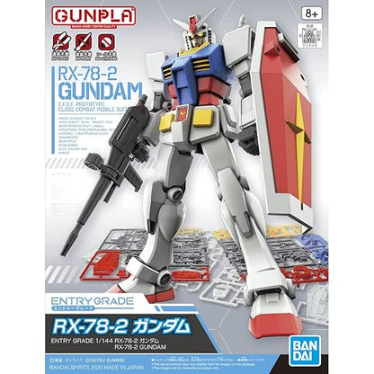 Bandai Hobby - Traje móvil Gundam - 1/144 RX-78-2 Gundam, Bandai Spirits Grado de Entrada