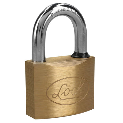 Lock L20S50TB Candado de latón corto 50 mm, llave tetra