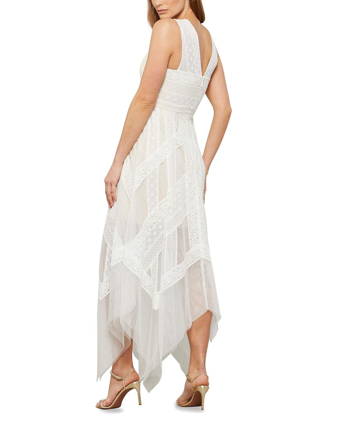 BCBGMAXAZRIA Vestido de Encaje Andi Eve Vestido para Mujer