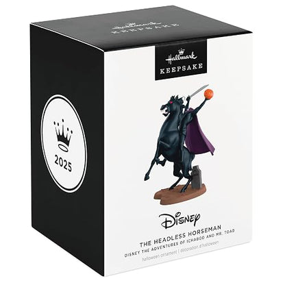 Hallmark - Adorno de Halloween 2025, Disney Las Aventuras de Ichabod y el Señor Sapo El Jinete Sin Cabeza, Decoraciones de Halloween