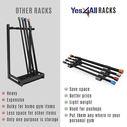 Yes4All Barra de Ejercicio Ponderada, Ideal para Terapia Física, Aeróbicos y Yoga, Varias Barras de Entrenamiento Total del Cuerpo Disponibles en 10, 15, 20, 25 y 30 Libras