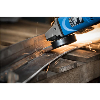 PFERD POLIFAN® - Disco de aleta de tipo radial curva, 4-1/2 x 7/8 pulgadas, circonita de grano 40, accesorio de soldadura y accesorio de amoladora angular - para molienda de acero y acero inoxidable