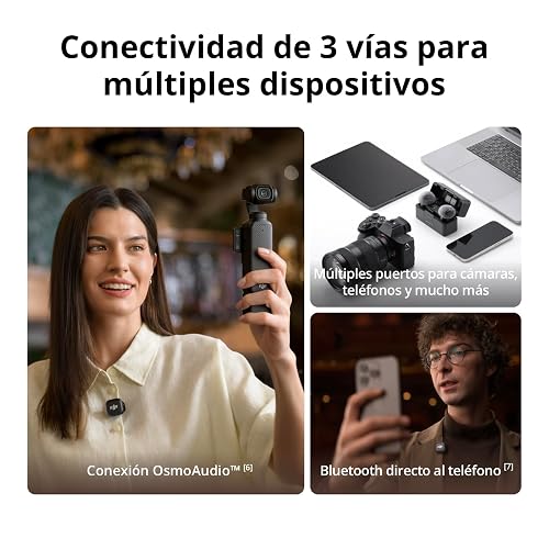 Transmisor DJI Mic 3, Micro inalámbrico Mini para iPhone/cámara/Android | Ligero e intuitivo, micrófono lavalier, flotante de 32 bits, código de tiempo integrado, vlog, entrevistas y streaming