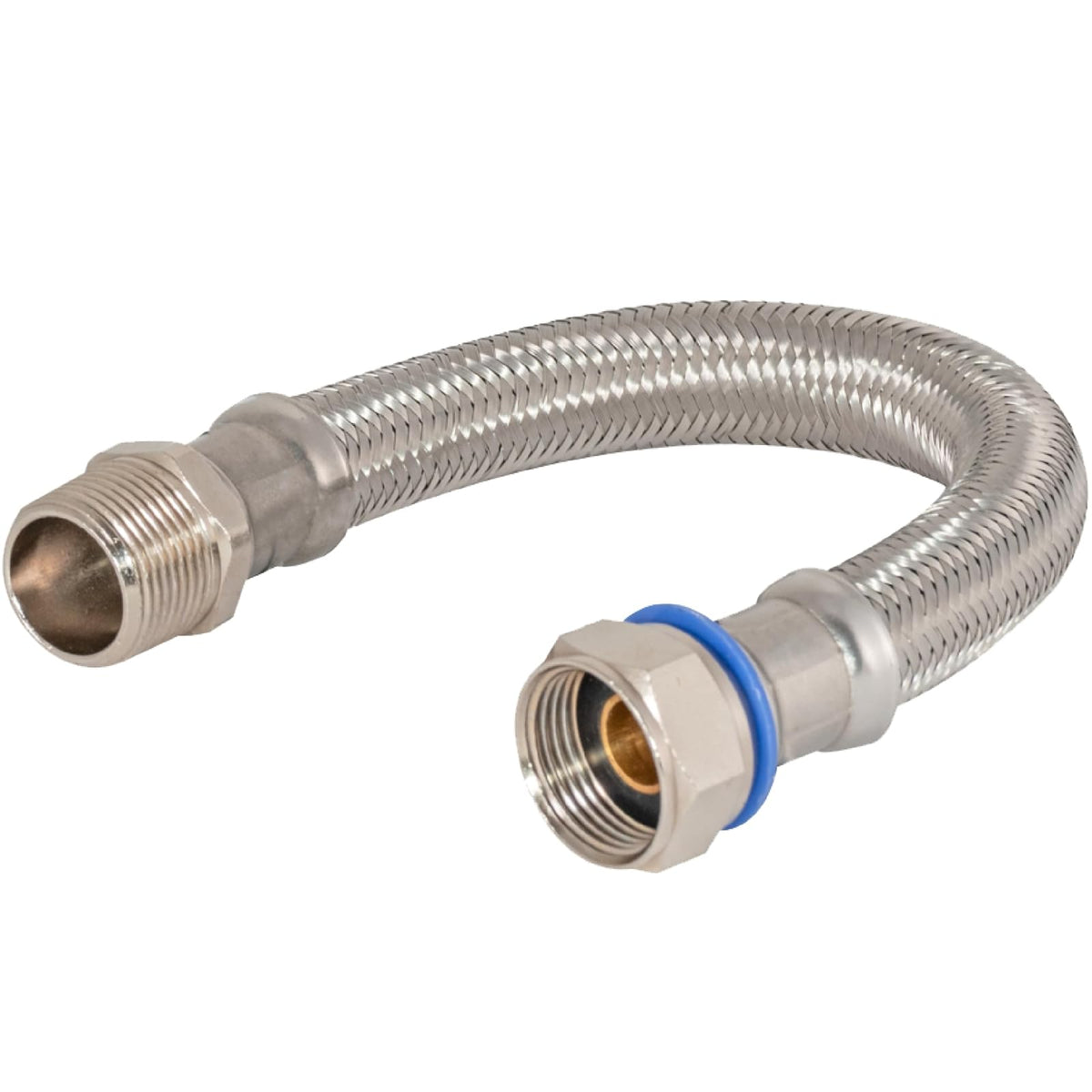 Eastman 48255 Steel-Flex - Conector flexible de acero inoxidable para calentador de agua, 61 cm de longitud, color plateado