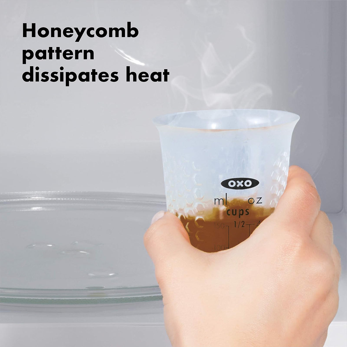 OXO 11161200 Mini Vaso Medidor Silicón Flexible, 150 ml