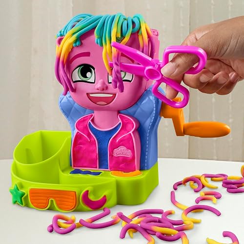 Play-Doh Hasbro Peluquería con Estilo - Kit de Manualidades de Peluquería, con Accesorios y 6 latas de Compuesto de Modelado para niños y niñas a Partir de 3 años