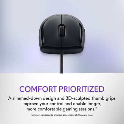 Alienware AW320M Mouse Alámbrico pra Gaming, Negro