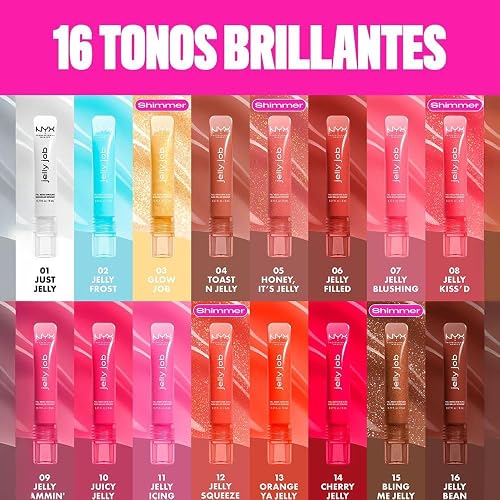 NYX Professional Makeup, Jelly Job Gloss -Tono Jelly Icing