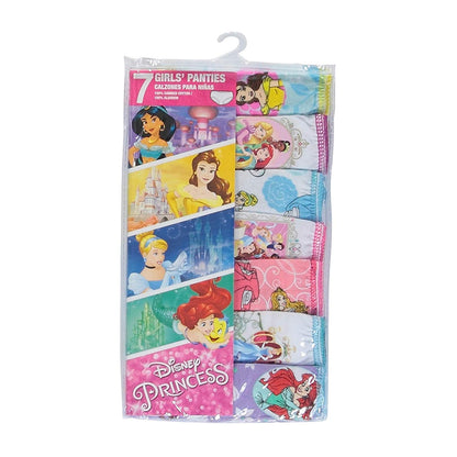 Disney Princess Panty Multipacks with Favorites Cinderella, Belle, Ariel and More in Sizes 2/3t, 4t, 4, 6, 8 Ropa Interior Niñas