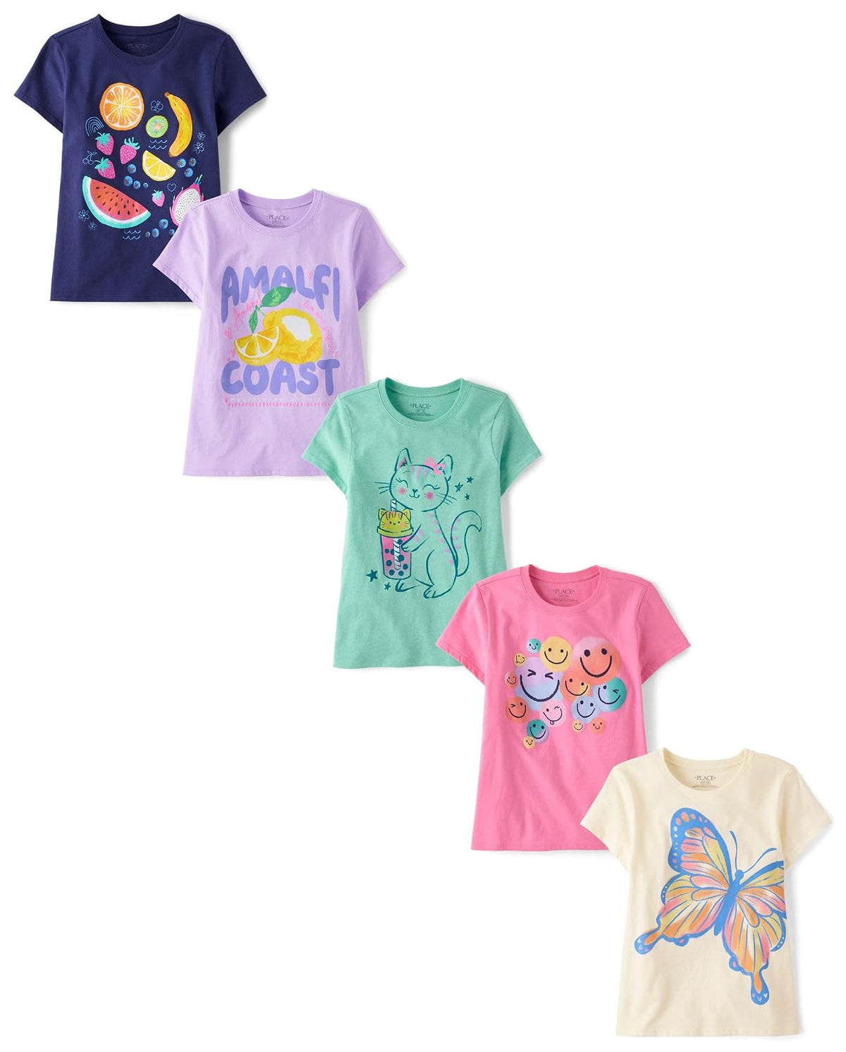 The Children's Place Playera de cumpleaños con diseño gráfico Camiseta para Niños