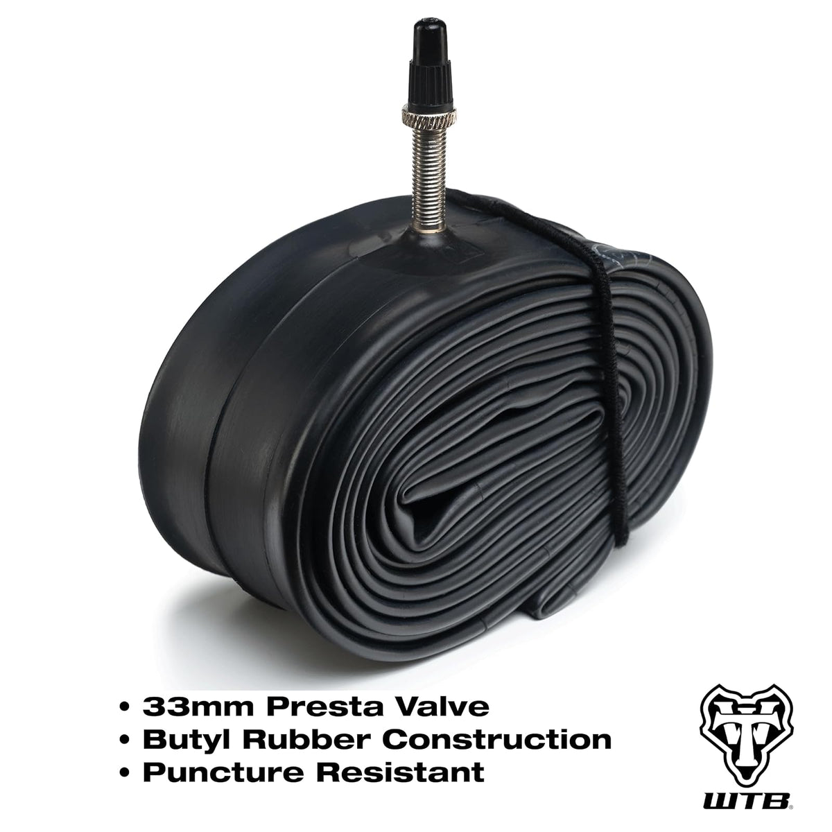 WTB Presta 700c Gravel and Road Bike Inner Tube, Available with 33mm or 48mm Valve, Bike Inner Tube, Durable and Lightweight