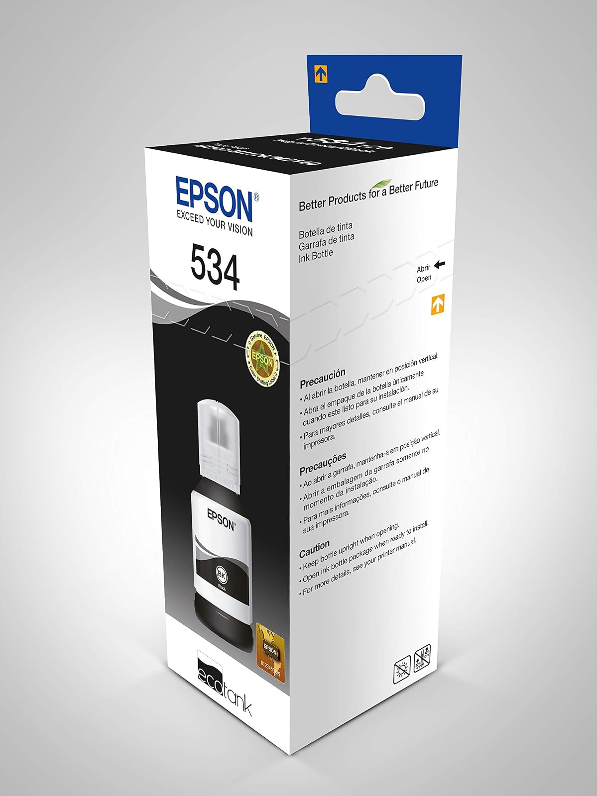 Epson Ecofit Botella de Tinta Pigmentada Color Negro T534
