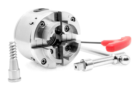WEN LA4275 Juego de mandril de torno con llave autocentrante de 2.75 pulgadas con rosca de 8 TPI de 2.75 pulgadas