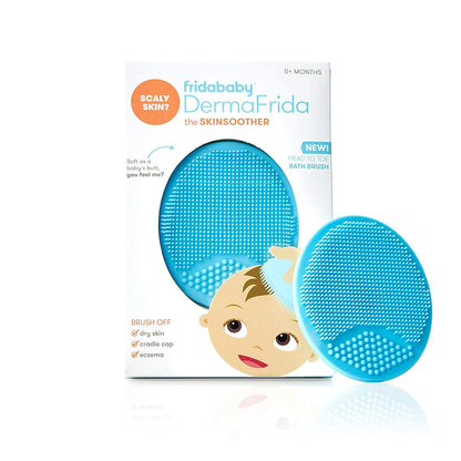 Frida SkinSoother Cepillo de Silicona para Costra Láctea - Blue - 1 pack