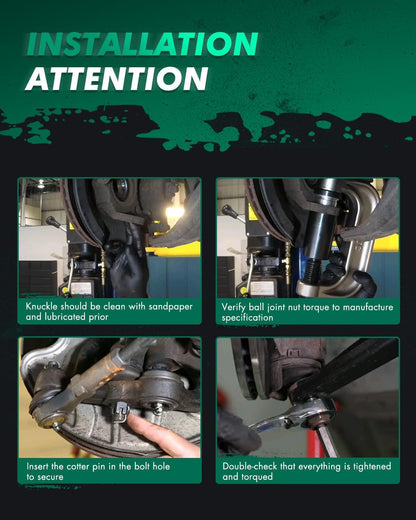 SCITOO 841949 Juego de 8 Piezas de Suspensión Delantera para Ford Fusion 2013-2017 Lincoln MKZ 2013-2018