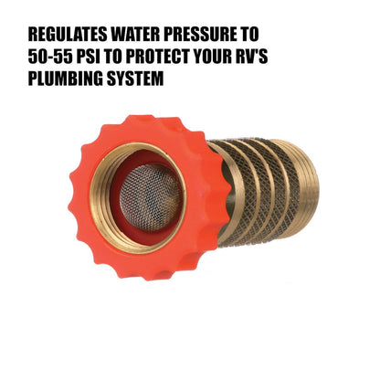 Valterra Regulador de Agua Latón sin Plomo para Caravana RV 50-55 PSI