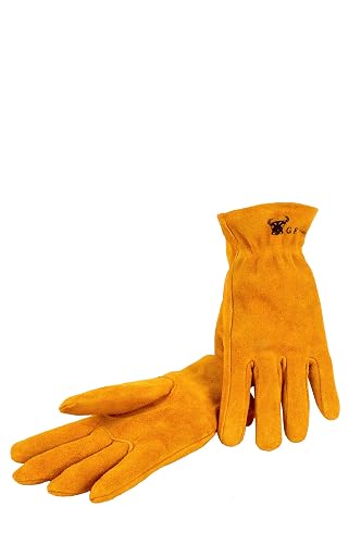 G & F 5013 Kids Leather Work Gloves for 4-6 Years Old